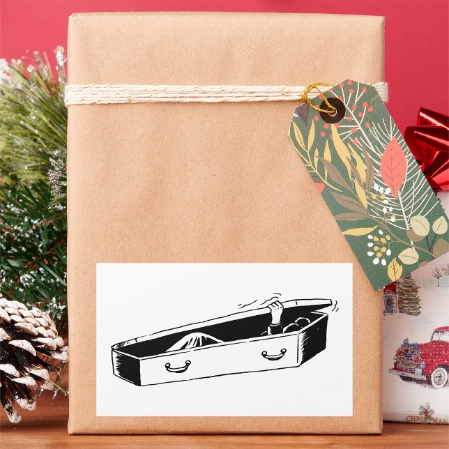 Coffin Opening Rectangular Sticker (Creator Uploaded)