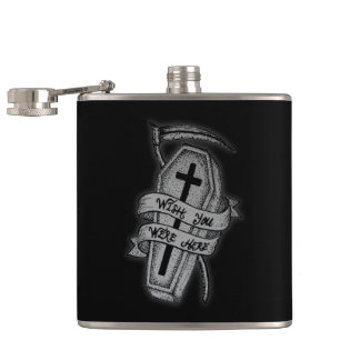 Coffin : Wish you were here Hip Flask