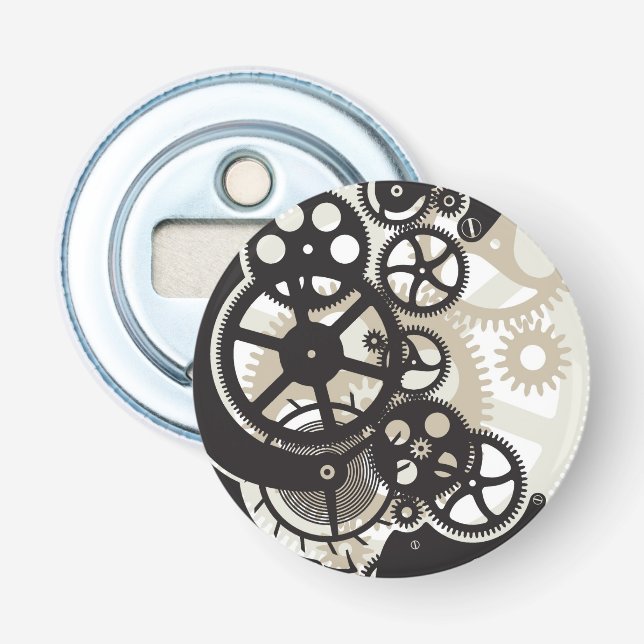 Cog wheels work bottle opener (Front)