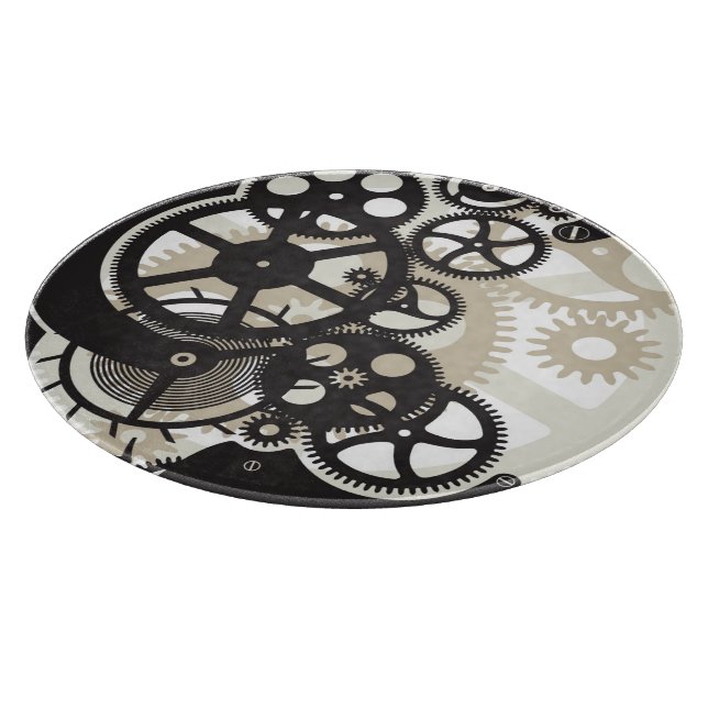 Cog wheels work cutting board (Corner)