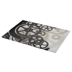 Cog wheels work cutting board