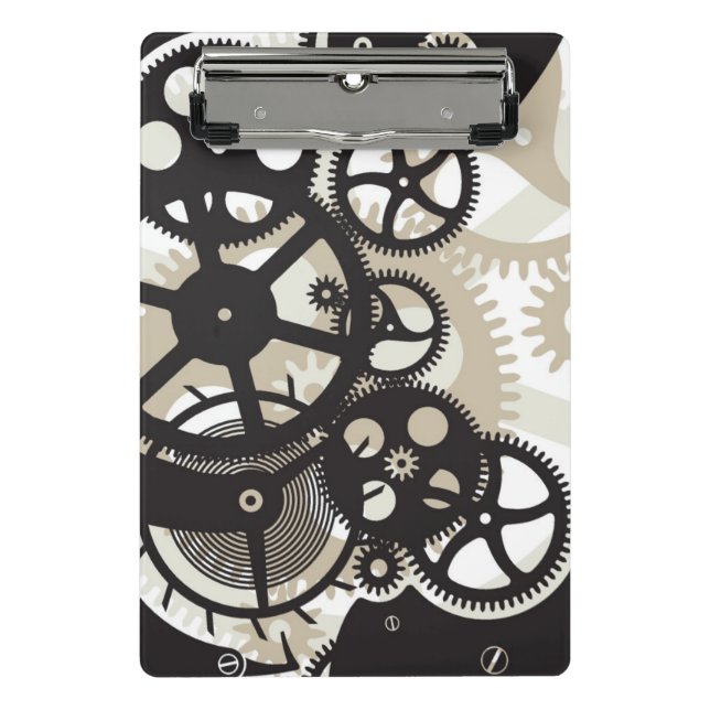 Cog wheels work mini clipboard (Front)