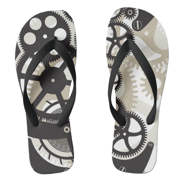 Cog wheels work thongs (Footbed)