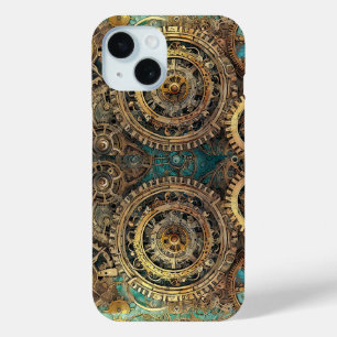 Cogged Convergence: A Fusion of Form and Function iPhone 15 Case