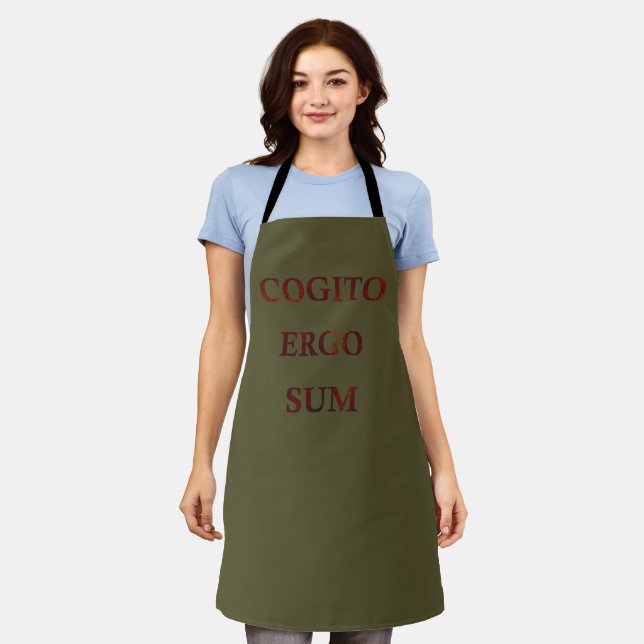 Cogito ergo sum apron (Worn)