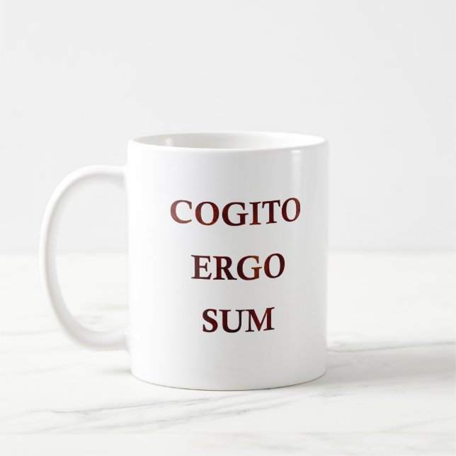 Cogito ergo sum coffee mug (Left)