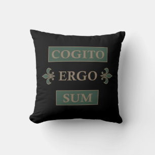 Cogito ergo sum cushion