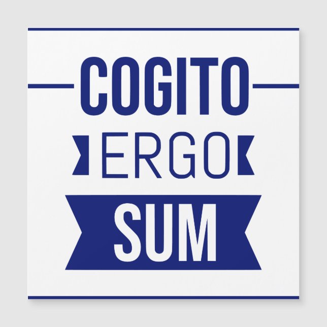 Cogito ergo sum - Latin phrase (Front)