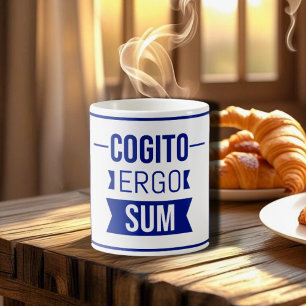 Cogito ergo sum - Latin phrase Coffee Mug