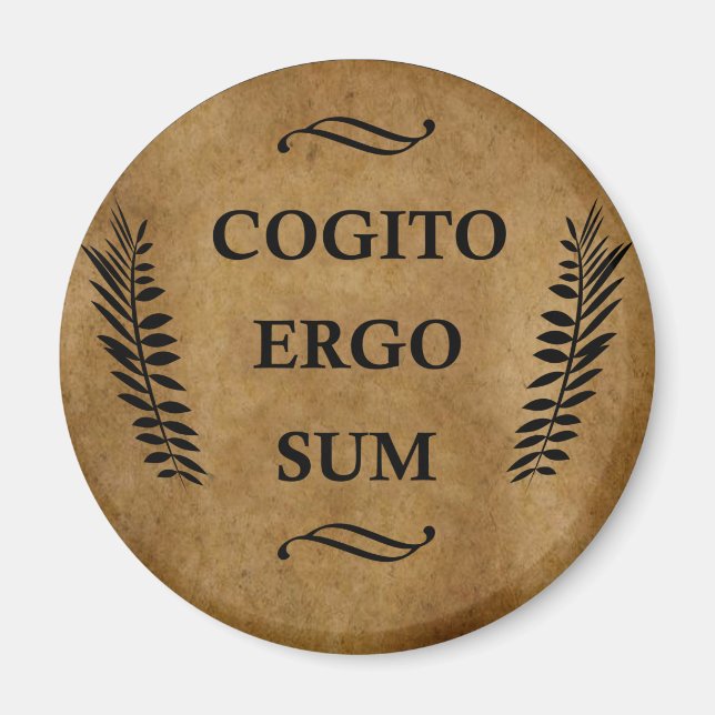 Cogito ergo sum magnet (Front)
