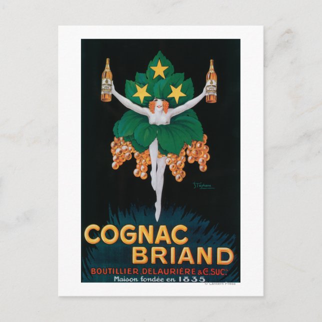 Cognac Briand Promotional Poster Postcard (Front)