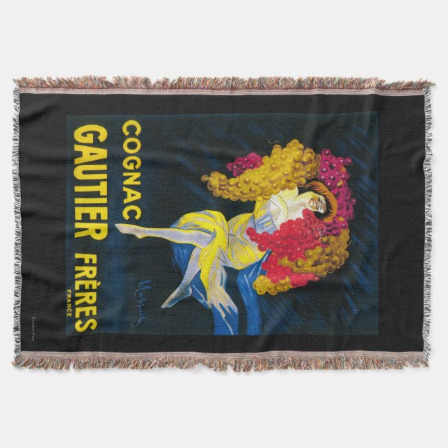 Cognac Gautier Promotional PosterFrance Throw Blanket (Front)