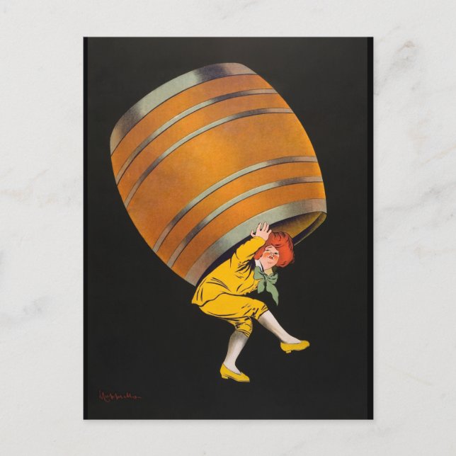 Cognac Pellisson, vintage advertisement, 1907, Postcard (Front)