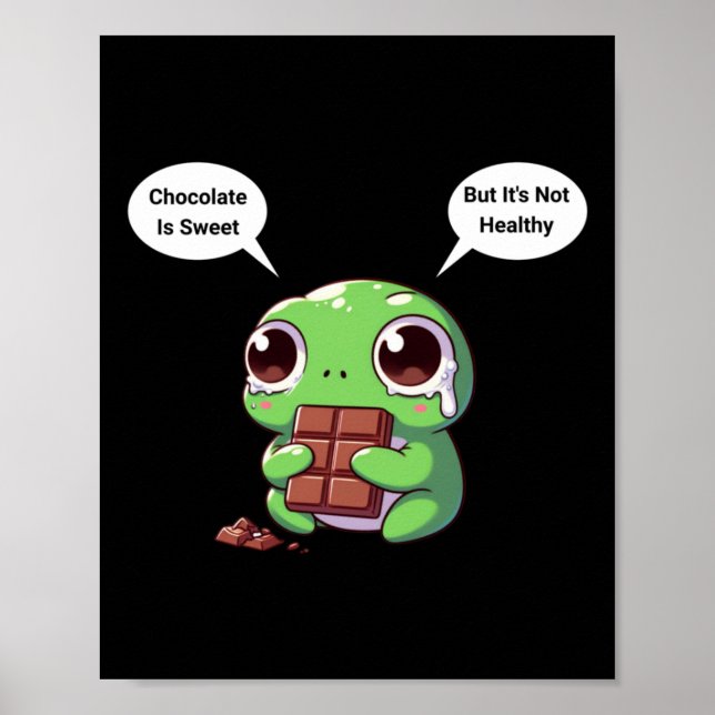 Cognitive Dissonance Frog Sticker  Poster (Front)
