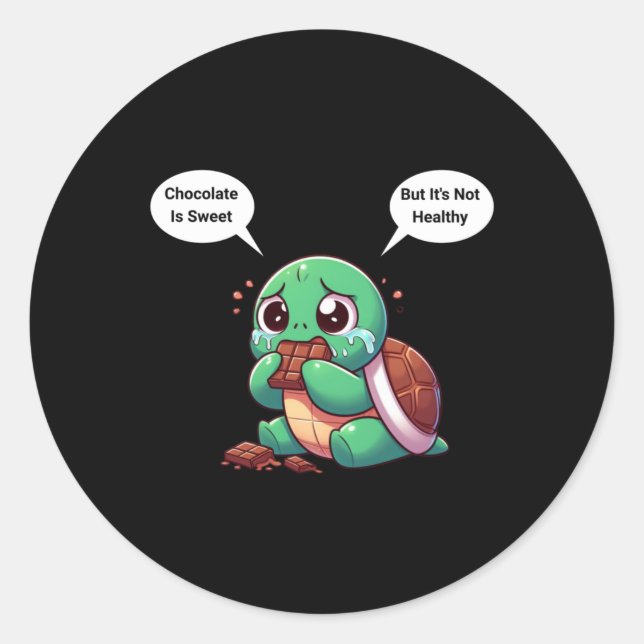 Cognitive Dissonance Turtle Sticker  (Front)