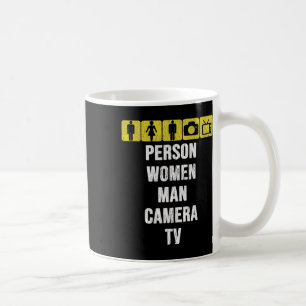 Cognitive Test Person Woman Man Camera Tv Funny An Coffee Mug