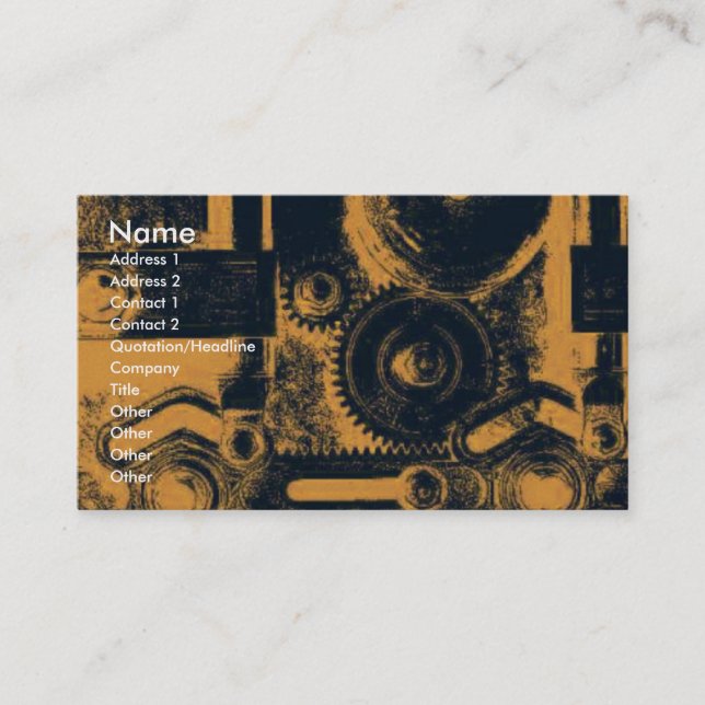 Cogs Business Card (Front)