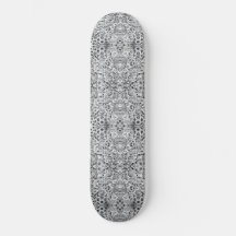 Cogs or Faces Artsy Mechanics Skateboard