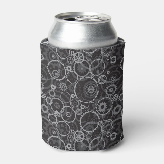 Cogwheels pattern can cooler (Can Front)