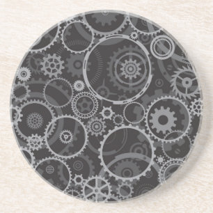 Cogwheels pattern coaster