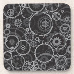 Cogwheels pattern coaster