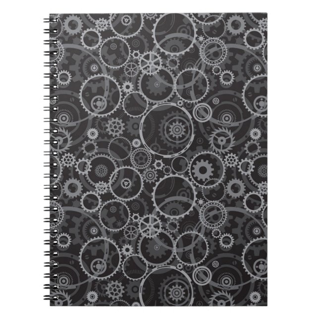 Cogwheels pattern notebook (Front)