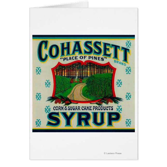 Cohassett Syrup LabelCairo, GA (Front)