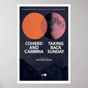 Coheed And Cambria Summer Tour 2018 REPRODUCTION Poster