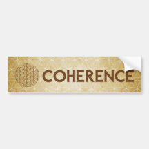 “Coherence” Flower of Life Bumper Sticker