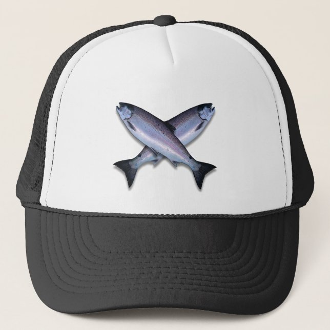 Coho Ocean Cross Items Trucker Hat (Front)