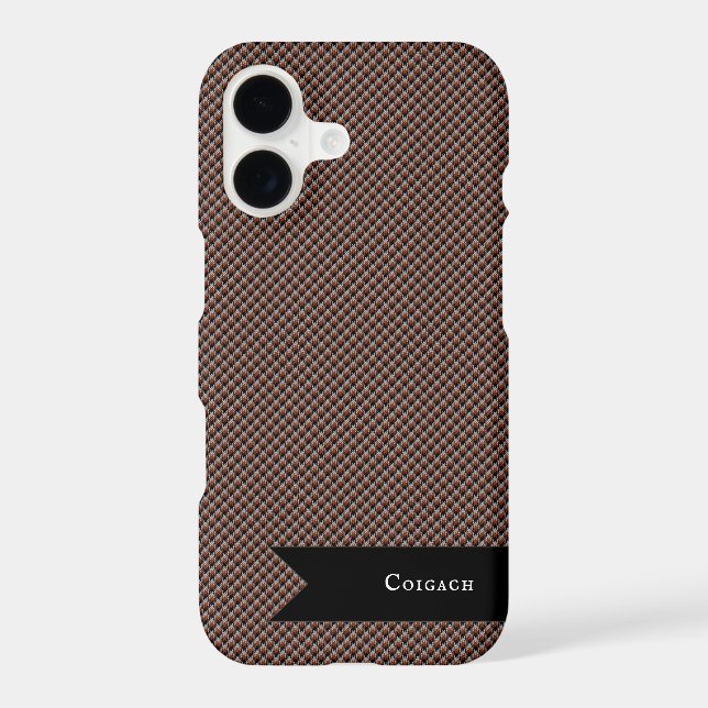 Coigach Tweed Rustic Gun Club Check iPhone Case (Back)