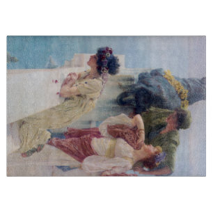 Coign of Vantage by Lawrence Alma-Tadema Cutting Board