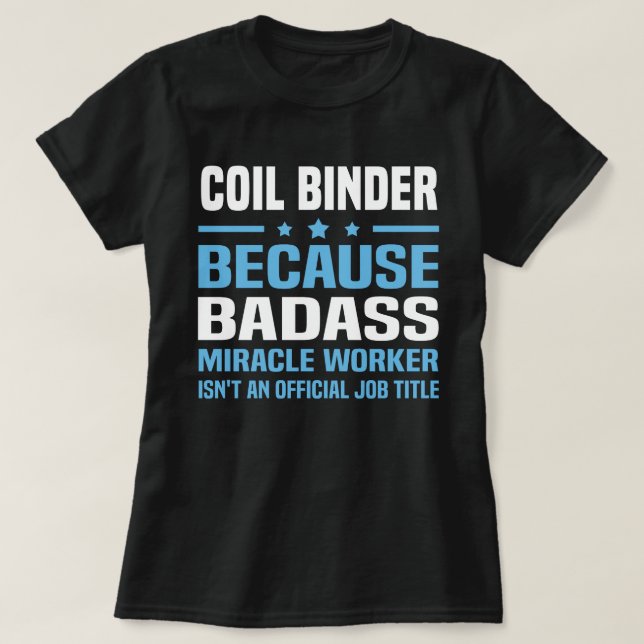 Coil Binder T-Shirt (Design Front)