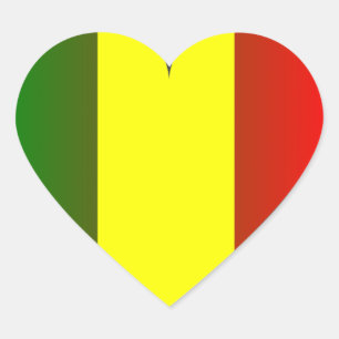 COIL RASTA JAH HEART STICKER