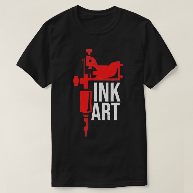 Coil Tattoo Machine   Ink Art  Funny S  T-Shirt (Design Front)