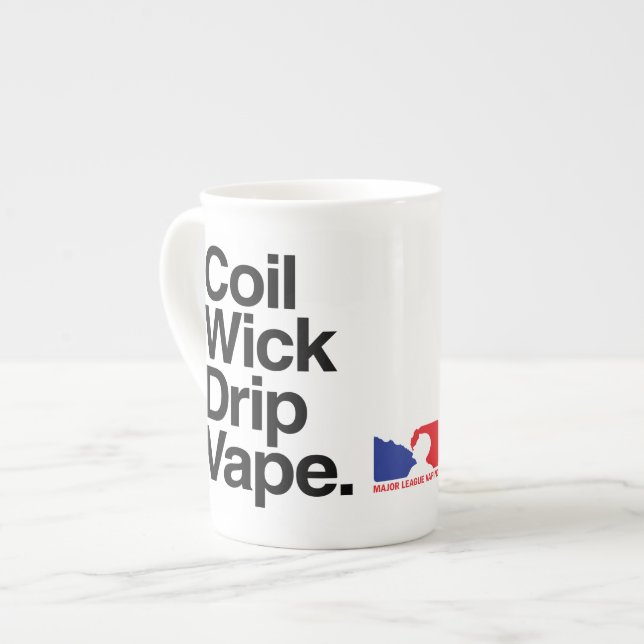 Coil Wick Drip Vape Coffee Mug (Front Left)
