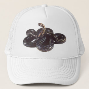 Coiled and Ready to Strike Snake Trucker Hat