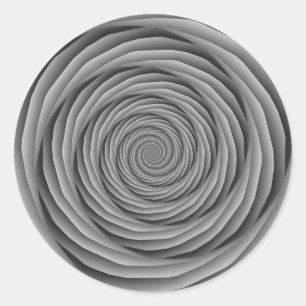 Coiled Cables in Black and White Sticker