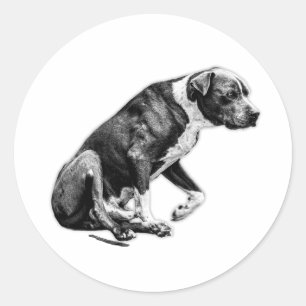 Coiled Calm – Patient Side View Classic Round Sticker
