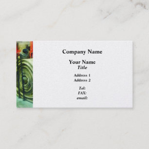 Coiled Hose on Fire Truck Business Card