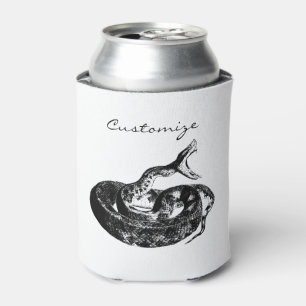 Coiled Rattlesnake Thunder_Cove Can Cooler