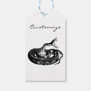 Coiled Rattlesnake Thunder_Cove Gift Tags
