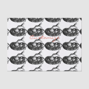 Coiled Rattlesnake Thunder_Cove Tissue Paper