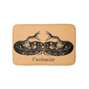 Coiled Rattlesnakes Thunder_Cove Bath Mat