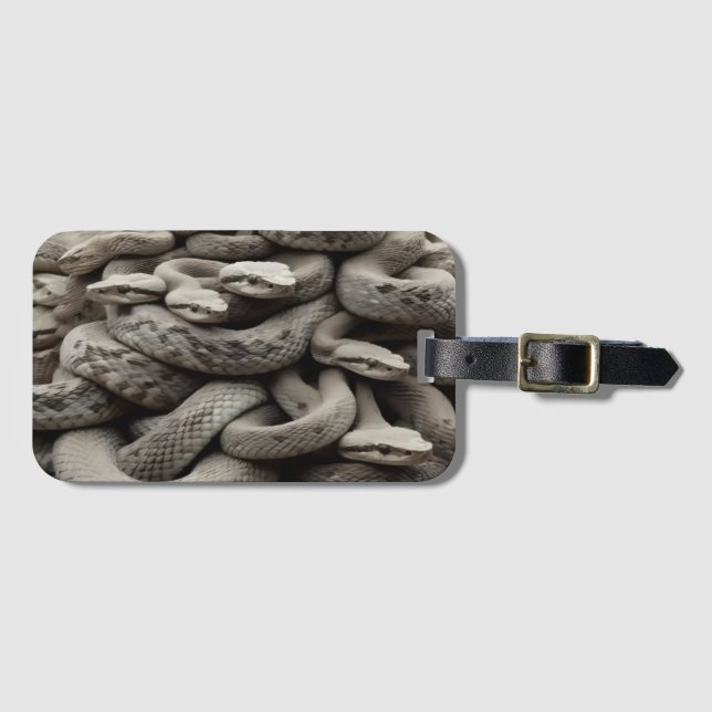 Coiled Serpents Luggage Tag (Front Horizontal)
