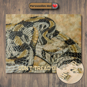 Coiled Timber Rattlesnake Jigsaw Puzzle