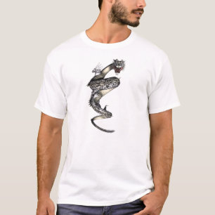 Coiled To Strike Dragon Asian Tattoo Fantasy Shirt