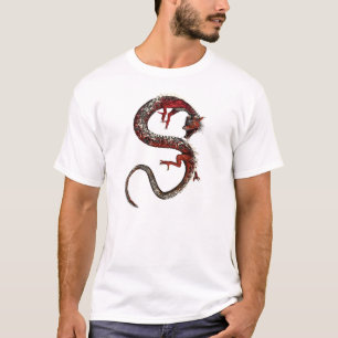 Coiled To Strike Dragon Asian Tattoo Fantasy Shirt