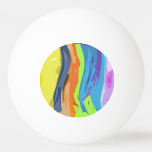 Coiled waterfall ping pong ball