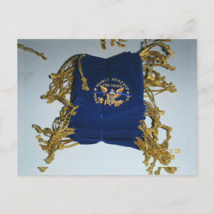 Coin Bag, Velvet Pouch, Logo Print Coin Bag Postcard